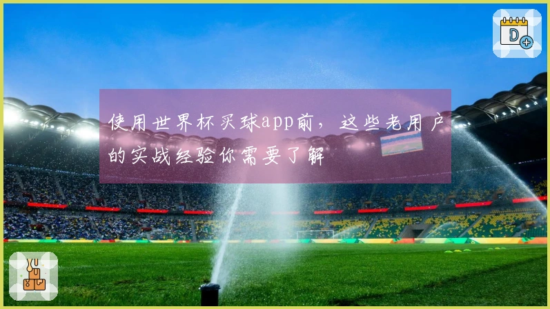 使用世界杯买球app前，这些老用户的实战经验你需要了解