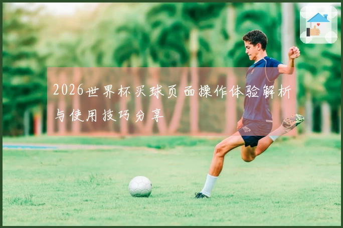 2026世界杯买球页面操作体验解析与使用技巧分享